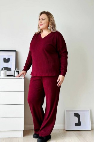 Костюм женский БАЗИС трикотаж вишня