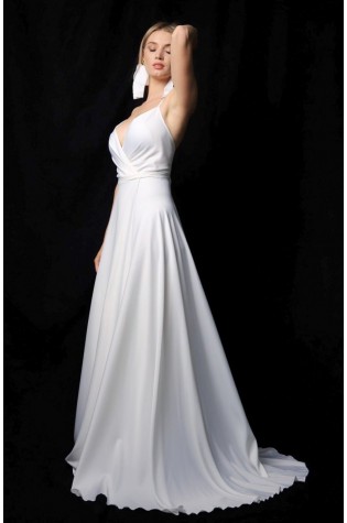 Платье 0-43 АДЕЛЬ белое молоко