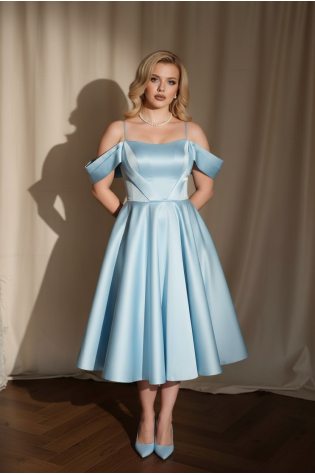 Платье голубое 0-148/1