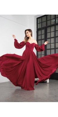 Платье 0-65цв бургунди Платье 0-65цв бургунди