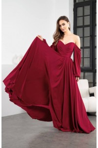 Платье 0-65цв бургунди