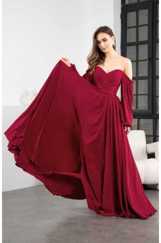 Платье 0-65цв бургунди