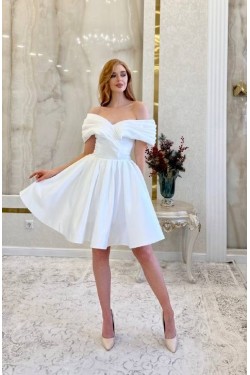 Платье короткое арт.39-10 белое