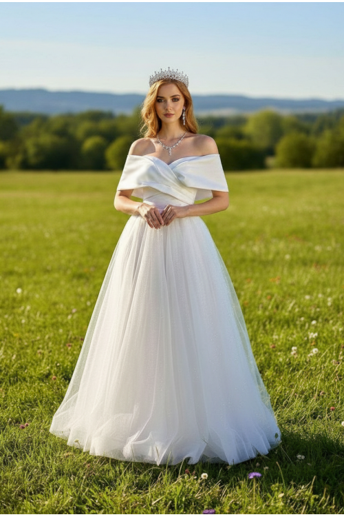 Платье 39-09 блеск свадебное