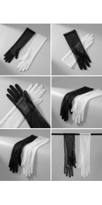 Фатиновые перчатки высокие