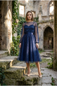 Платье синее КОМПЛЕКТ 141-01/1