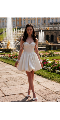 Платье 0-110 (Айвори)