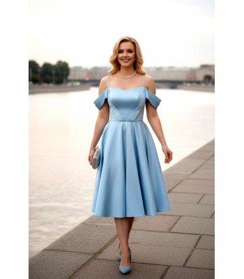 Платье голубое 0-148/1