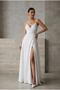 Платье 0-43 АДЕЛЬ белое молоко