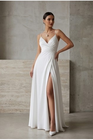 Платье 0-43 АДЕЛЬ белое молоко